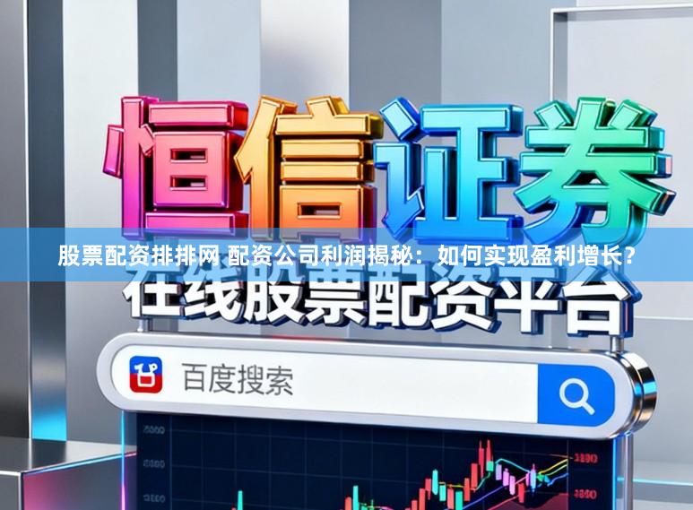 股票配资排排网 配资公司利润揭秘:如何实现盈利增长?